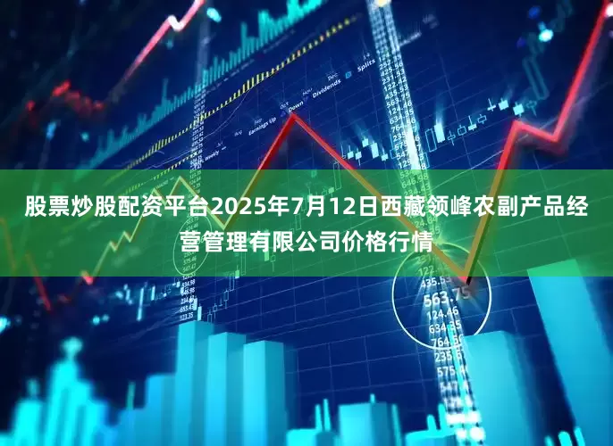 股票炒股配资平台2025年7月12日西藏领峰农副产品经营管理有限公司价格行情